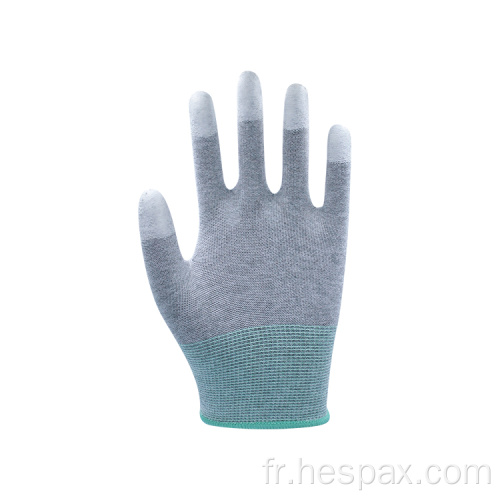 HESPAX Gants de fibre de carbone enduit de PU durable HESPAX